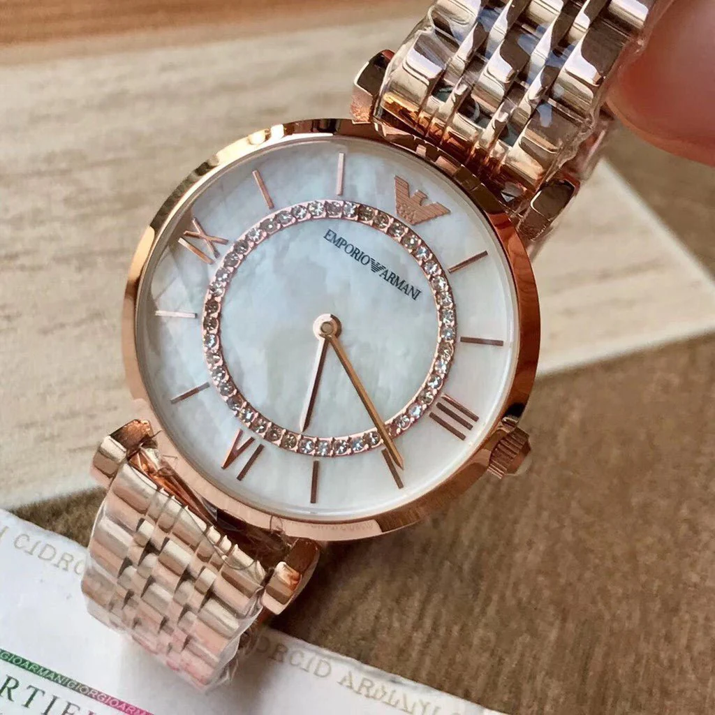 Emporio Armani Emporio Armani Gianni T-Bar AR1909 Rose Gold — miniatura 2